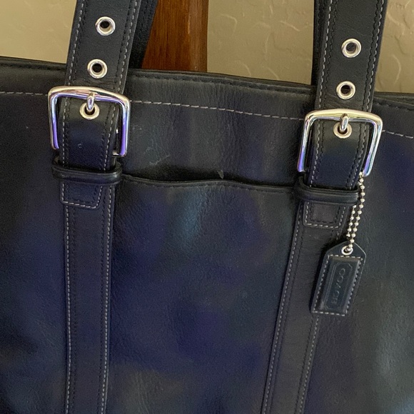 Coach Hampton F10194 vintage black leather shoulder bag - Picture 2 of 13